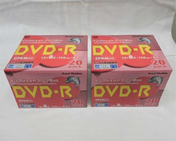 5616 未使用未開封☆ Royal Shadow DVD+R １～８倍速対応 １２０min ４.７GB ４０枚 DL CRPM対応 デジタル放送録画用