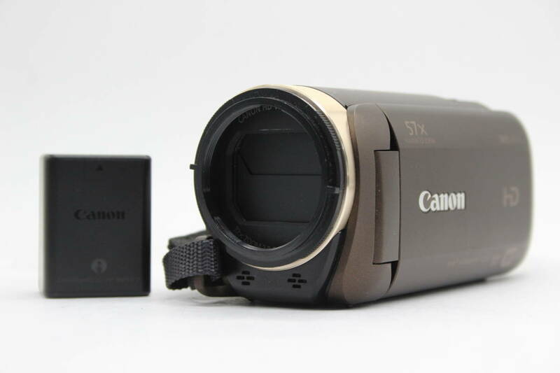 【返品保証】 【録画確認済み】キャノン Canon ivis HF R62 ブラウン 57x バッテリー付き ビデオカメラ C5941