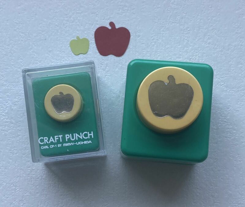カーラクラフト　リンゴ　りんご　アップル　ミドルサイズ　CP-2　スモールサイズ　CP-1　クラフトパンチ　パンチ