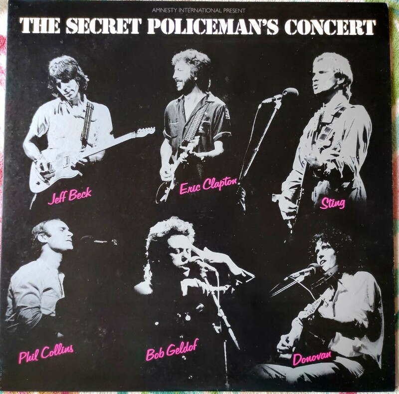 LP国内盤 シークレット・ポリスマンズ・ コンサート1982年発売。アムネスティー援助のライヴでクラプトンとベッグ etc 出演