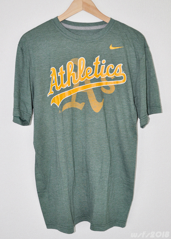 【野球/MLB/未使用品】オークランドアスレチックス ワードマークTシャツ【NIKE/ナイキ】oakland athletics