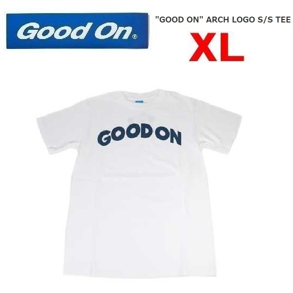 Good On グッドオン GOOD ONアーチロゴＴシャツ ホワイト XL　OLSS1171P　メンズ　Ｔシャツ