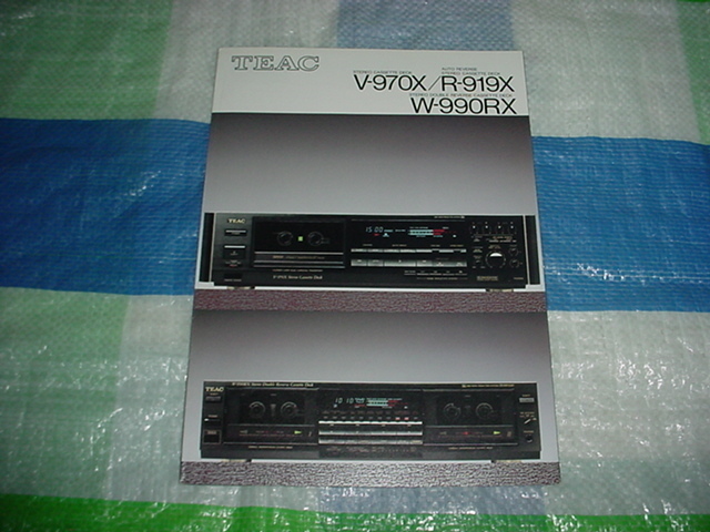 1987年9月　TEAC　V-970X/R-919X/W-990RX/のカタログ