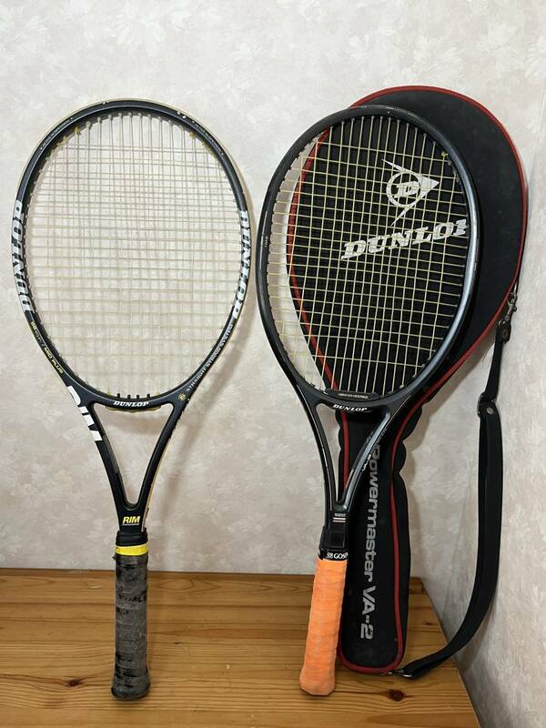 【まとめて取引可能】 DUNLOP ダンロップ POWER MASTER VA-2 RIM Professional-S 2本セット G3 硬式ラケット テニス 0505-03