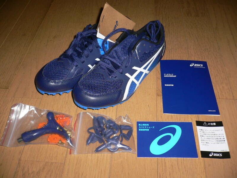 アシックス エフォート 13 1093A167 400 ピーコート/ホワイト 24.0cm EFFORT 陸上競技 スパイクシューズ PEACOAT×WHITE asics 24.0センチ