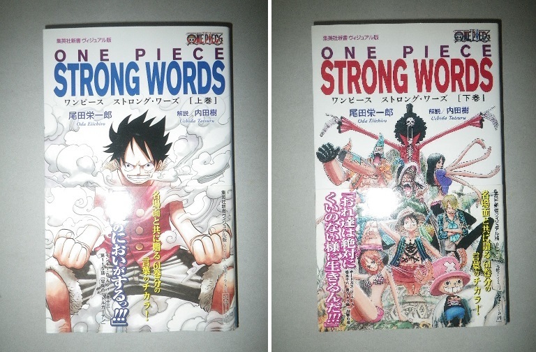 ●ヴィジュアル版　ワンピース　ストロング・ワーズ　ONE PIECE STRONG WORDS　上下巻セット