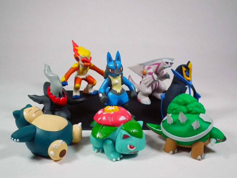 即決【8体】 ポケモン ソフビ ルカリオ パルキア ゴウカザル エンペルトダークライ ドダイトス カビゴン フシギバナ（宅急便60サイズ）