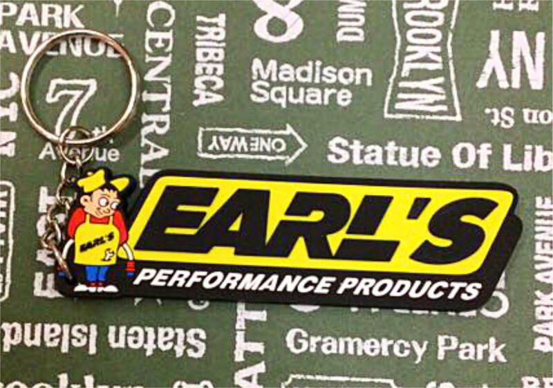 ラバーキーリング／EARL'S アールズ キーホルダー アメリカン雑貨 車 バイク カギ アクセサリー小物