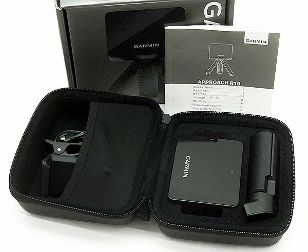 ●新品同様!! GARMIN/ガーミン APPROACH R10 010-02356-04 ポータブル弾道測定器/ゴルフシミュレーター 通電/充電/ペアリングOK