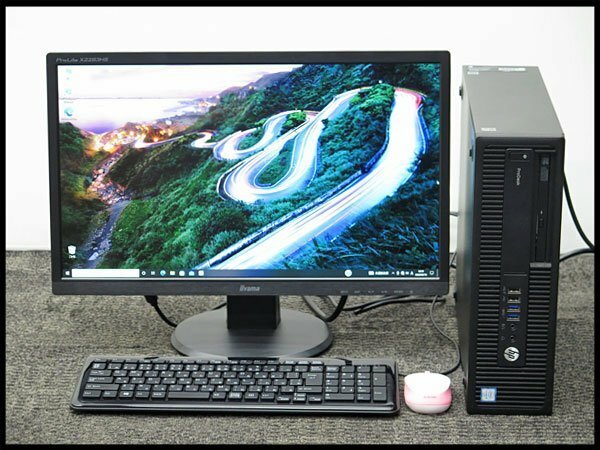 ●9) HP デスクトップパソコン ProDesk 600 G2 SFF 【リカバリ済】 OS：Windows10 Pro CPU：i5-6600 3.30GHz メモリ：16GB SSD：500GB