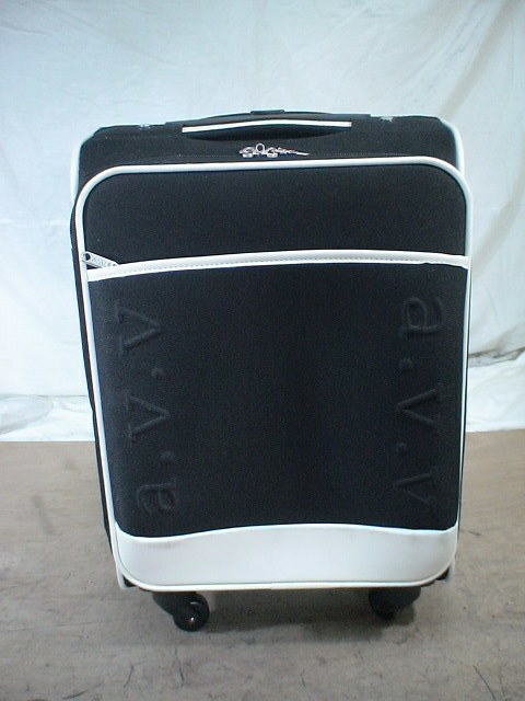 3072　A.V.V　黒・白 スーツケース　キャリケース　旅行用　ビジネストラベルバック