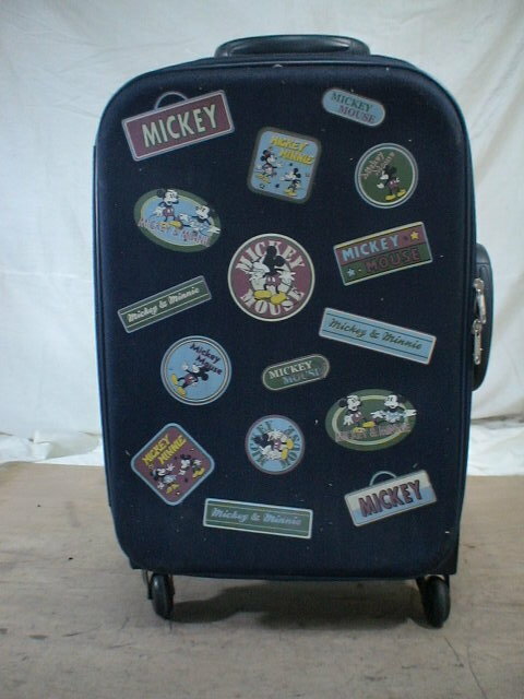 3328　MICKEY MOUSE　青 スーツケース　キャリケース　旅行用　ビジネストラベルバック