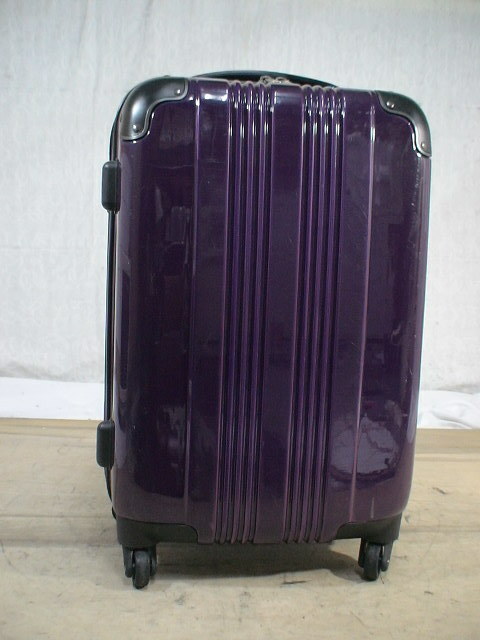 3134　紫 TSAロック付　スーツケース　キャリケース　旅行用　ビジネストラベルバック