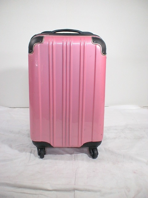 2615　ピンク・黒 TSAロック付　鍵付　スーツケース　キャリケース　旅行用　ビジネストラベルバック