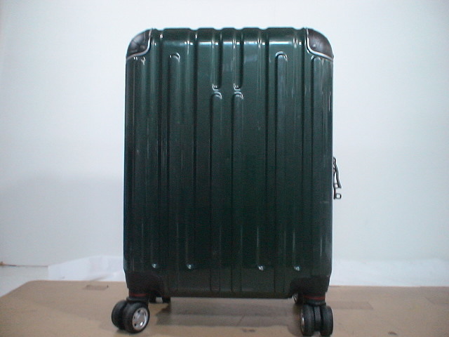 2657　緑・黒 TSAロック付　鍵付　スーツケース　キャリケース　旅行用　ビジネストラベルバック