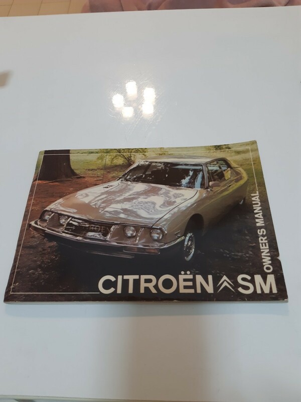 シトロエン　SM オーナーズ　マニュアル　説明書　CITRON　整備書　オリジナル 当時物　昭和　旧車　