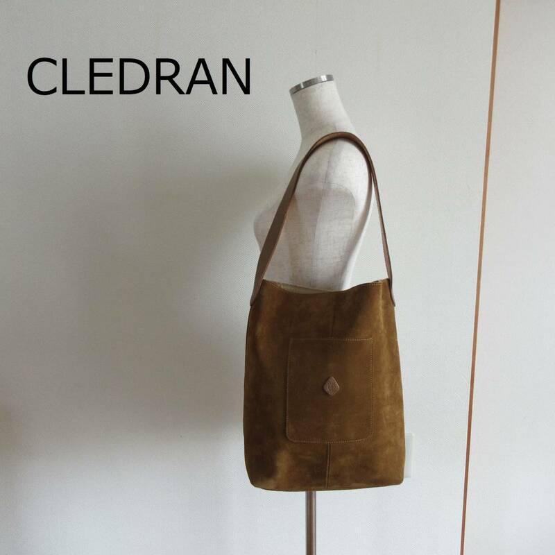 CLEDRAN★クレドラン　モカ　スエードトートバッグ　　