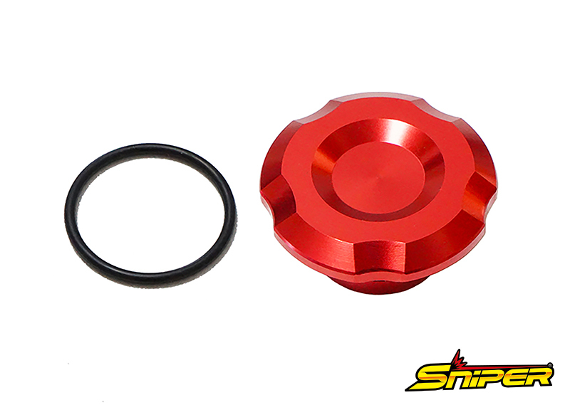 CBR250RR MC51 GROM JC92 Dax125/ダックス125 ステムナットキャップ 赤 SNIPER スナイパー SP0135R