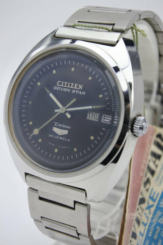 ☆☆☆上位機種モデル　1969年製　シチズン　セブンスター　デラックス　２５石　自動巻紳士腕時計　　デッドストック品