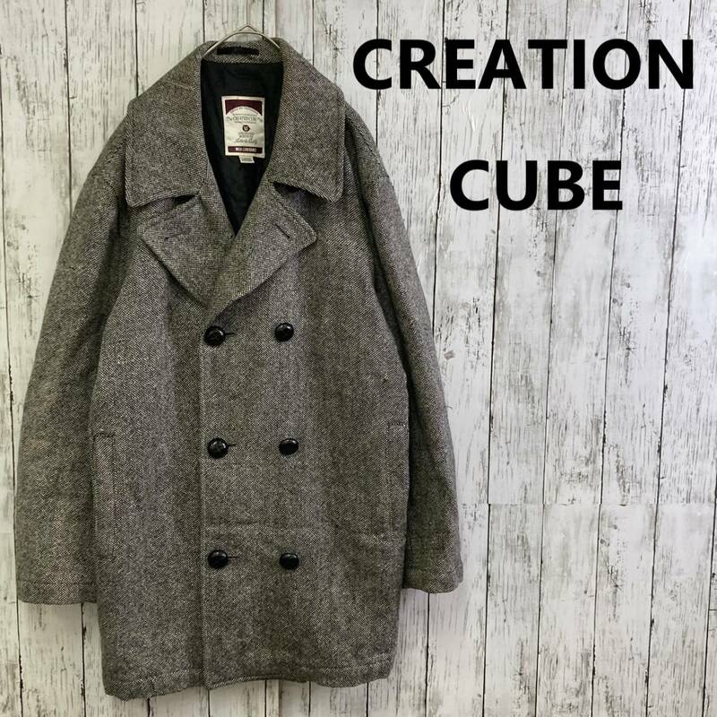 CREATION CUBE★クリエーションキューブ★ウールブレンド コート★サイズL　12-112