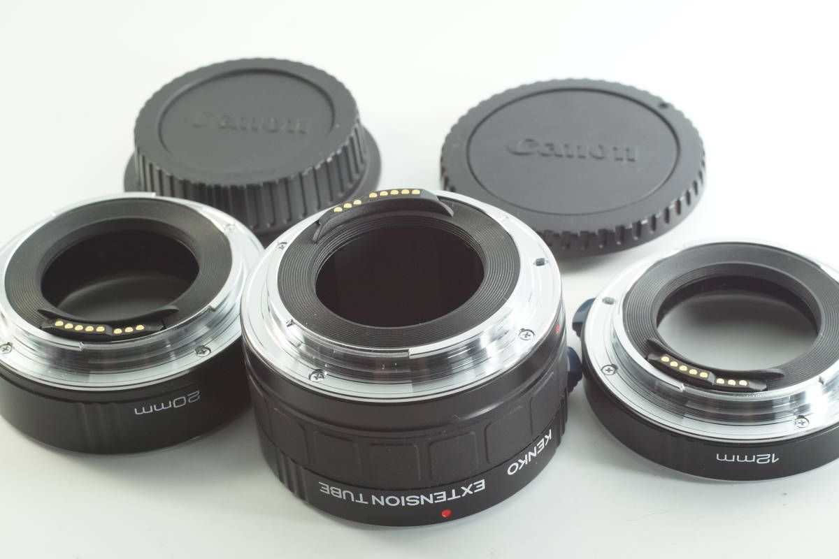 PH040『キレイ 』 接写レンズ EFマウント EXTENSION TUBE FOR C／AF AF 36mm 20mm 12mm CANON キヤノン