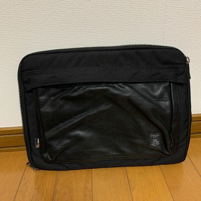 CORDURAコーデュラ★タブレットケース　黒 PC クラッチバックにも◎WARDROBE TRUNK