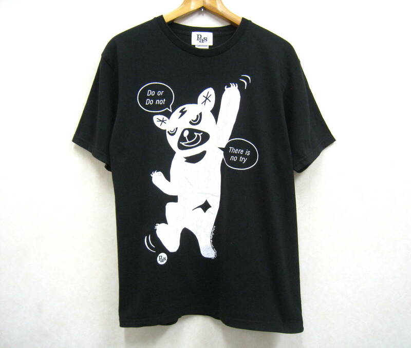 phatmans after school■ファットマンズ アフタースクール コットン100％ プリント Tシャツ サイズL ブラック