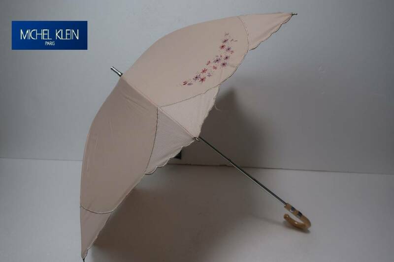 新品　ミッシェルクラン　MICHEL KLEIN　紫外線防止加工　雨でも安心　晴雨兼用日傘　A５３　ピンク系