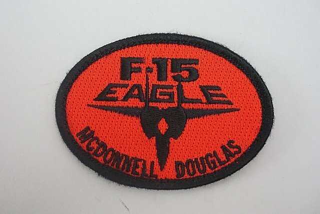 ★ F-15 EAGLE MCDONNEL DOUGLAS 制空戦闘機 マクドネル・ダグラス ワッペン／パッチ ベルクロ付き