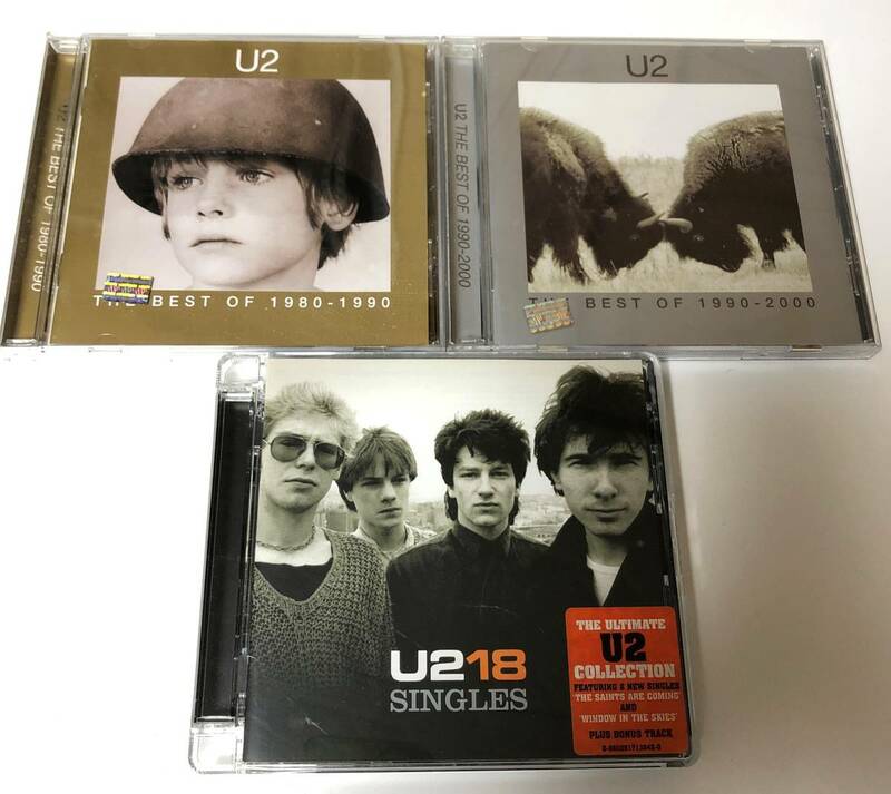 【U2 CD3点】The Best of 1980-1990 / The Best of 1990-2000 / 18 Singles｜ユーツー 18シングルズ ベストアルバム