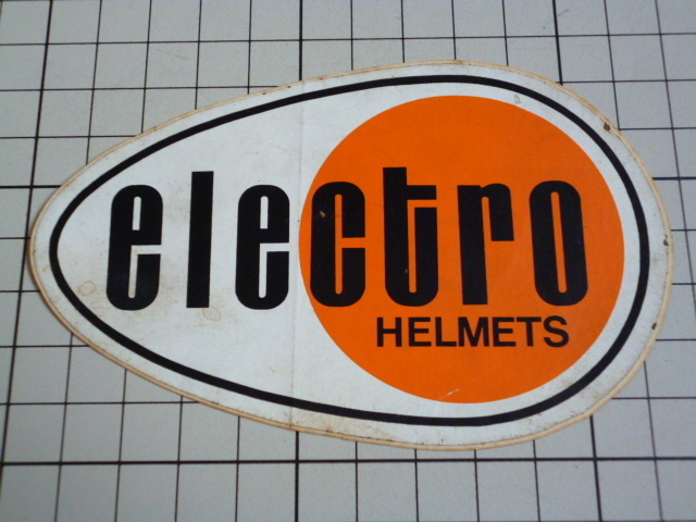 正規品 electro HELMETS ステッカー 当時物 です(114×72ｍｍ) エレクトロ ヘルメット