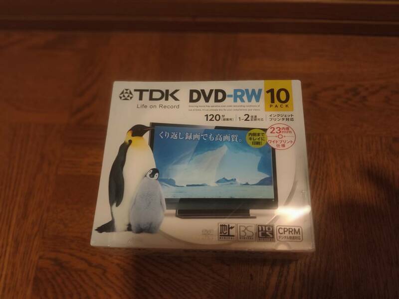TDK 繰り返し録画用DVD-RW デジタル放送対応(CPRM) 1-2倍速対応 120分 10枚 DRW120DPWA10U