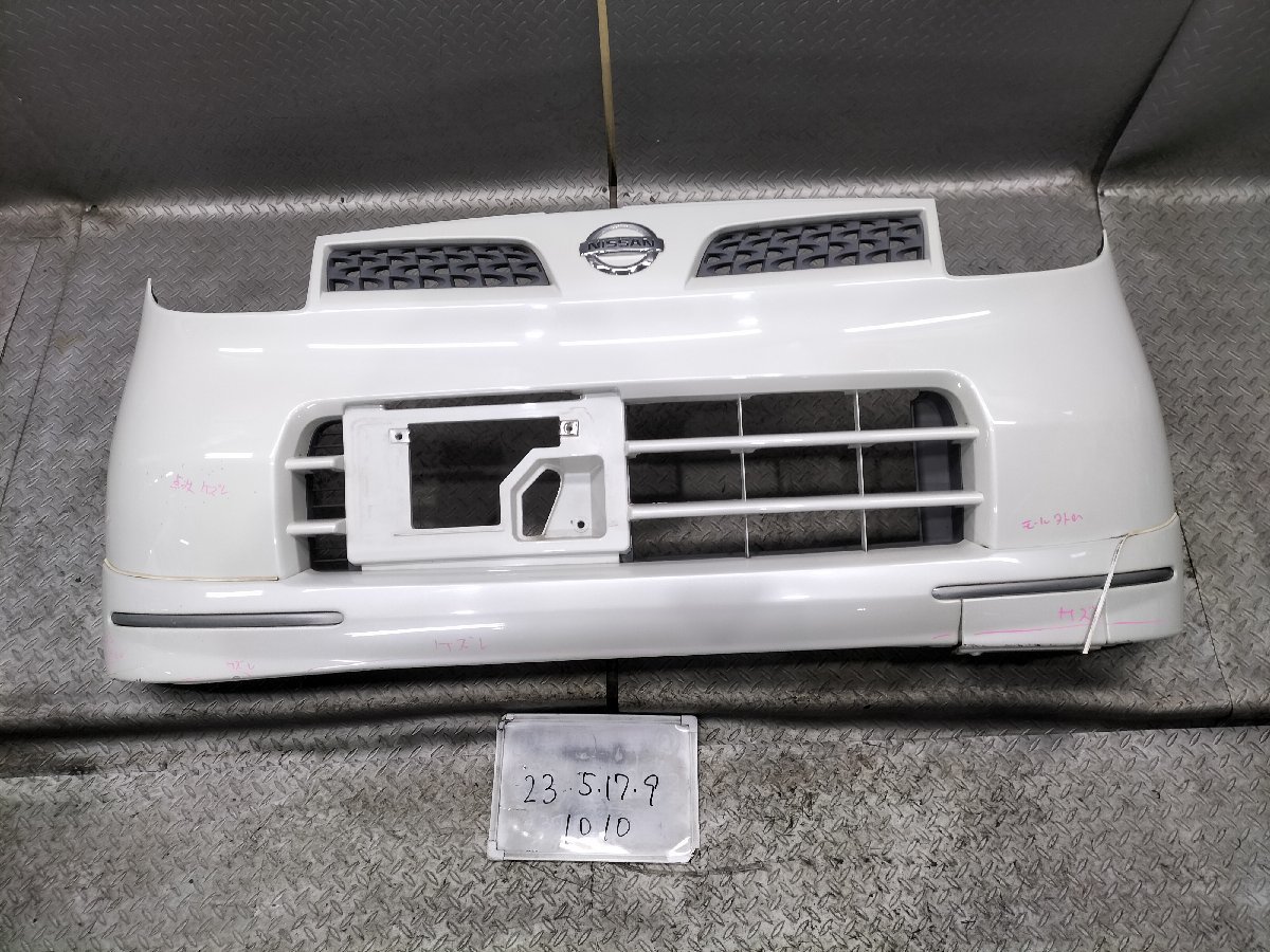 ★MG22S 日産　モコ E　平成18年　純正　フロントバンパー Fバンパー　71711-81J　スポイラー付　Z7T パールホワイト 白★