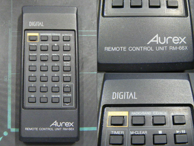 Aurex RM-66X 　(RT-CDW66X用)　リモコン　動作確認済み　オーディオリモコン