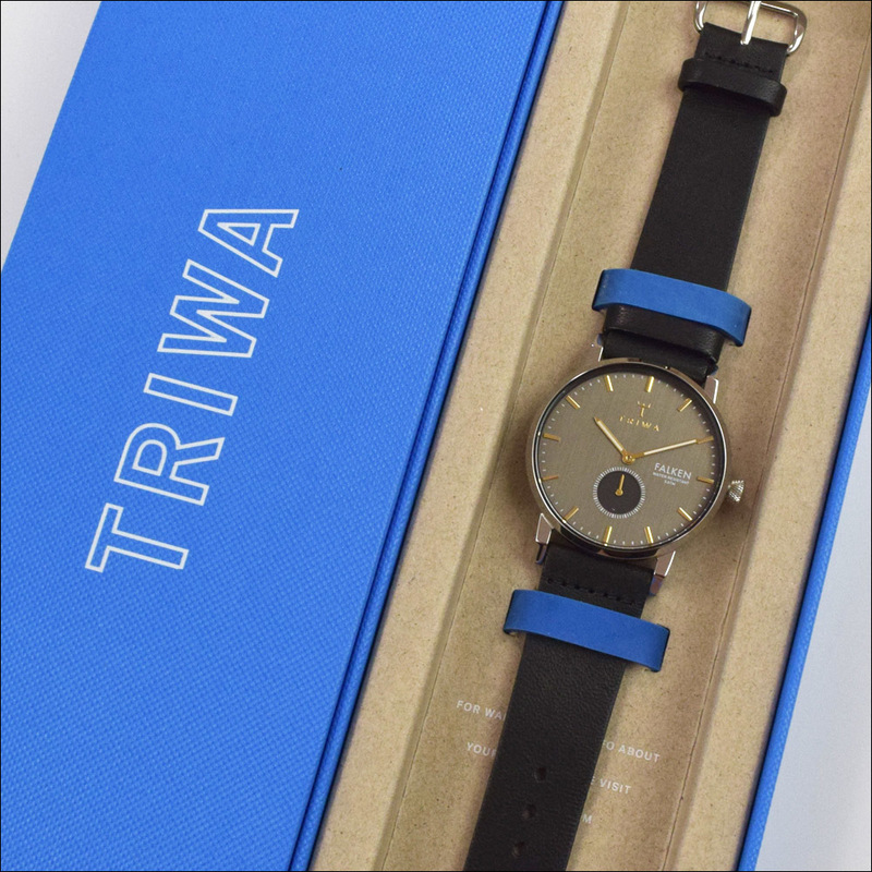 未使用品 定価27,500円 TRIWA トリワ SMOKY FALKEN BLACK CLASSIC 腕時計 38mm FAST119-CL010112