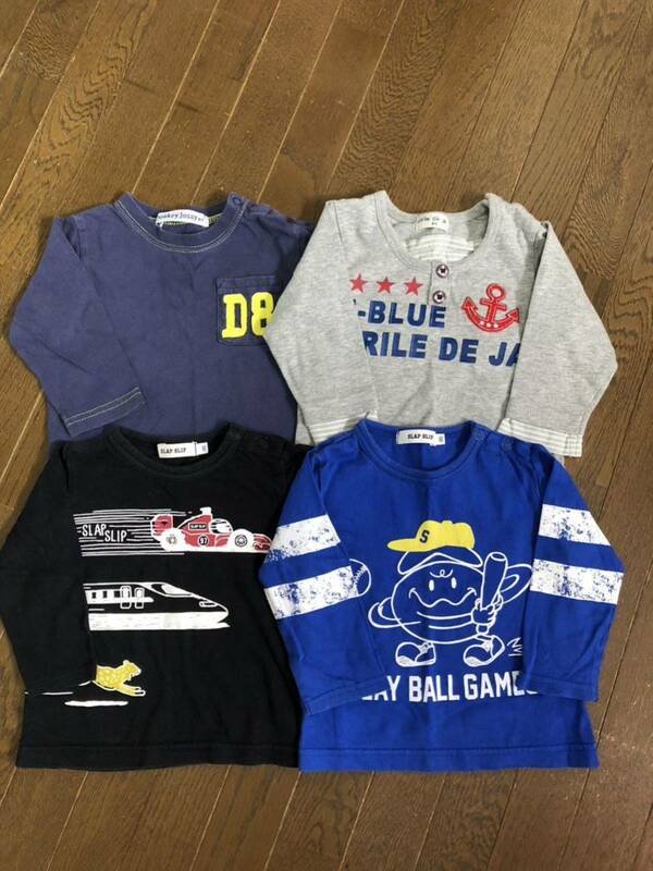 長袖Tシャツ 長袖カットソー　4枚セット　サイズ80 ベビー