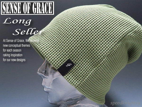 grace★サーマルルーズワッチキャップ3【OG】新品 手洗いOK 男女兼用 ワッフルワッチ フィッシャーマン