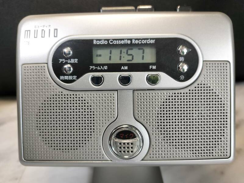 ヤマノクリエイツ 録音機能付 ラジオ＆カセットレコーダー MUDIO778