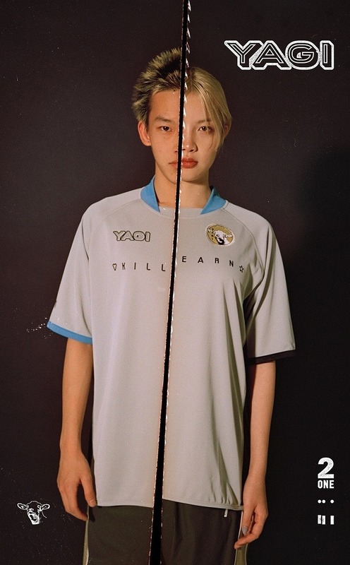 送料無料 新品 2ONE YAGI EXHIBITION サッカーシャツ L グレー トゥーワン ヤギエキシビション オカモトレイジ OKAMOTO’S Tシャツ