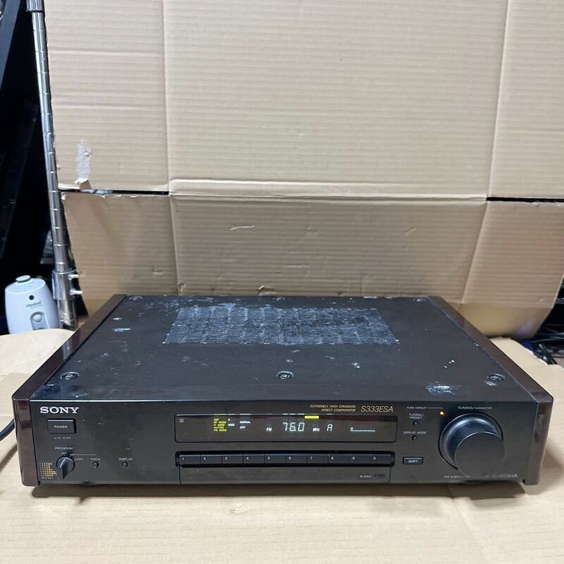あ-4304）SONY ソニー FM ステレオ AM/FM チューナー ST-S333ESA 通電OK 動作未確認