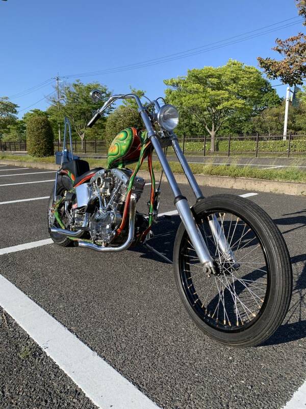 ☆1967 early shovel ☆ リジット公認chopper アーリーショベル　フルポリッシュ　極上車　車検二年