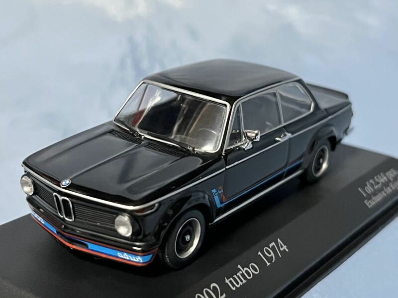 ミニチャンプス 製　　BMW 2002 ターボ 黒　　1974年 1/43