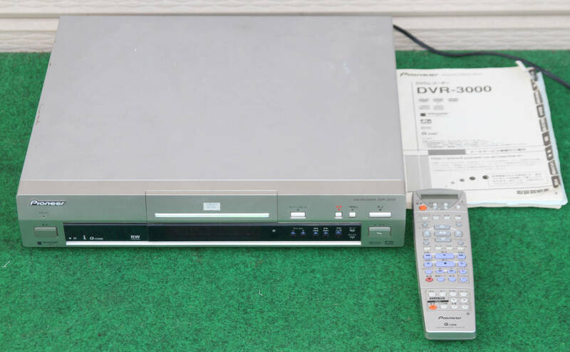 pioneer　パイオニア　DVDレコーダー　DVR-3000　リモコン　取説付き　通電確認済み