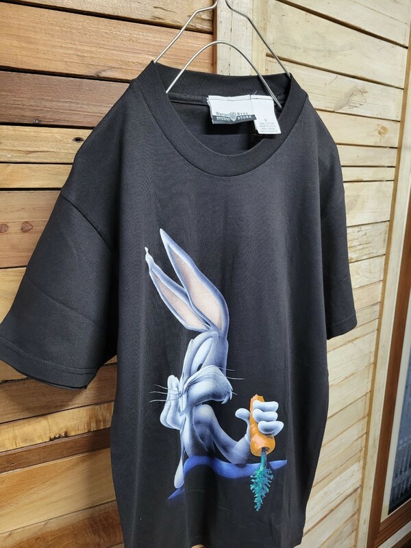 WARNER BROS.STUDIO STOREワーナーブラザース バックスバニー Tシャツ 半袖 ヴィンテージ 古着 USA製 ブラック ルーニーテューンズ