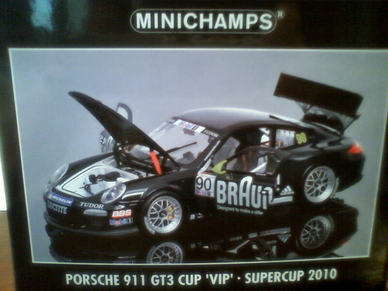 ミニチャンプス 1/18　ポルシェ 911 GT3 Cup VIP　スーパーカップ 2010年 
