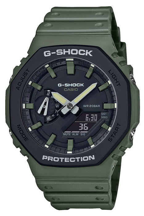 CASIO カシオ 腕時計 G-SHOCK　GA-2110SU-3AJF アナログ　デジタル カーボンコアガード構造　カーキ