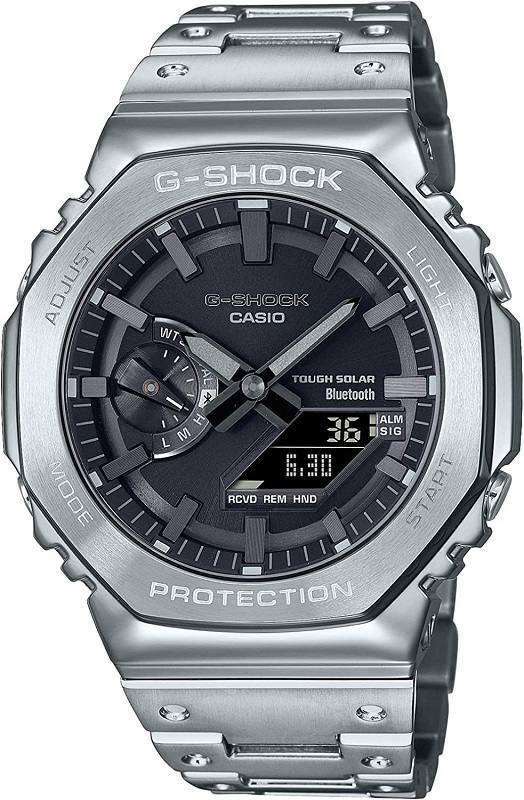 CASIO カシオ 腕時計 G-SHOCK　GM-B2100D-1AJF タフソーラー　モバイルリンク　Bluetooth　ステンレスベゼル