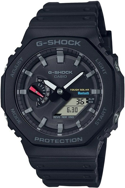 CASIO カシオ 腕時計 G-SHOCK　GA-B2100-1AJF　八角形フォルム　タフソーラー　モバイルリンク機能　Bluetooth　カーボンコアガード