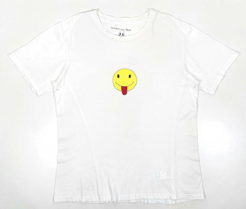 Ken Kagami×YAECA ヤエカ 半袖Tシャツ 3 白 プリントT 日本製