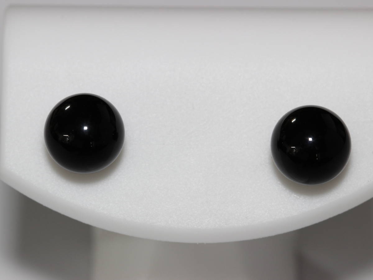 ☆★☆ WGK14 オニキス ピアス 7mm（新品/送料無料）☆★☆